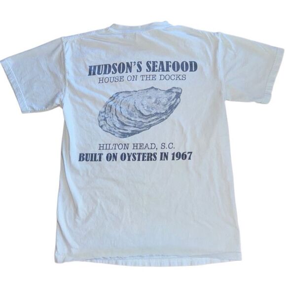 Comfort Colors Hudson's Seafood Hilton Head Island Destination T Shirt Small - Picture 1 of 7